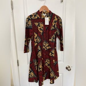 Zuri Kenya dress Falling in Louvre size SMALL regular length